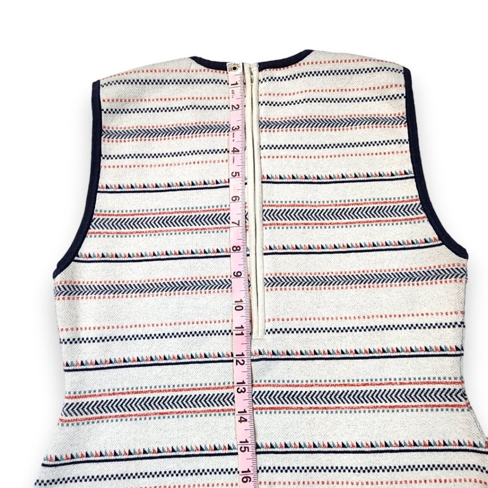 Cupcakes & Cashmere Cream Striped Knit Sleeveless Sweater Dress Size 8 - Picture 11 of 16
